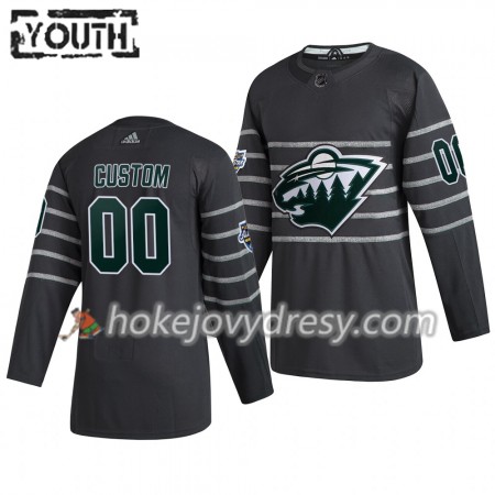 Dětské Hokejový Dres Minnesota Wild Custom  Šedá Adidas 2020 NHL All-Star Authentic